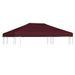 Toile supérieure de gazebo 310 g/m² 3x4 m Bordeaux - Photo n°1