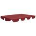 Toit de rechange balançoire Bordeaux 150/130x70/105 cm 270 g/m² - Photo n°2