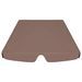 Toit de rechange balançoire Marron 188/168x110/145 cm 270 g/m² - Photo n°4