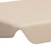 Toit de rechange de balançoire Beige 150/130x70/105 cm - Photo n°5