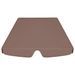 Toit de rechange de balançoire Marron 150/130x70/105cm 270 g/m² - Photo n°4