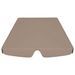 Toit de rechange de balançoire Taupe 150/130x70/105 cm - Photo n°4