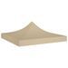 Toit de tente de réception 2x2 m Beige 270 g/m² - Photo n°1