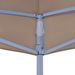Toit de tente de réception 2x2 m Taupe 270 g/m² - Photo n°4