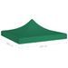 Toit de tente de réception 2x2 m Vert 270 g/m² - Photo n°5