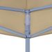 Toit de tente de réception 3x3 m Beige 270 g/m² - Photo n°4