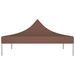 Toit de tente de réception 3x3 m Marron 270 g/m² - Photo n°3