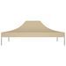 Toit de tente de réception 4,5x3 m Beige 270 g/m² - Photo n°3