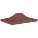 Toit de tente de réception 4,5x3 m Marron 270 g/m² - Photo n°1