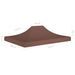 Toit de tente de réception 4,5x3 m Marron 270 g/m² - Photo n°6