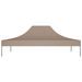 Toit de tente de réception 4,5x3 m Taupe 270 g/m² - Photo n°3