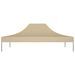 Toit de tente de réception 4x3 m Beige 270 g/m² - Photo n°3