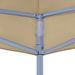 Toit de tente de réception 4x3 m Beige 270 g/m² - Photo n°5