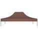 Toit de tente de réception 4x3 m Marron 270 g/m² - Photo n°3