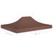 Toit de tente de réception 4x3 m Marron 270 g/m² - Photo n°6