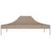 Toit de tente de réception 4x3 m Taupe 270 g/m² - Photo n°3