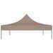 Toit de tente de réception 4x3 m Taupe 270 g/m² - Photo n°4