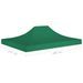 Toit de tente de réception 4x3 m Vert 270 g/m² - Photo n°6