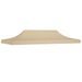 Toit de tente de réception 6x3 m Beige 270 g/m² - Photo n°1