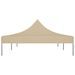 Toit de tente de réception 6x3 m Beige 270 g/m² - Photo n°3