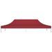 Toit de tente de réception 6x3 m Bordeaux 270 g/m² - Photo n°3