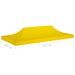 Toit de tente de réception 6x3 m Jaune 270 g/m² - Photo n°6