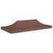 Toit de tente de réception 6x3 m Marron 270 g/m² - Photo n°1