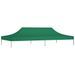 Toit de tente de réception 6x3 m Vert 270 g/m² - Photo n°2