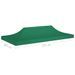 Toit de tente de réception 6x3 m Vert 270 g/m² - Photo n°6