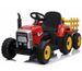 Tracteur enfant avec remorque électrique 12V rouge - Photo n°1