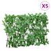 Treillis de lierre artificiel extensible vert 5 pcs 180x30 cm - Photo n°1