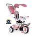 Tricycle Baby Balade Plus Rose - SMOBY - Photo n°1