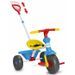 Tricycle Baby Trike 3 en 1 - bleu et jaune - FEBER - canne ajustable - Photo n°1