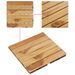 Tuiles de terrasse 10 pcs 30x30 cm Bois massif teck vertical - Photo n°5