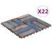 Tuiles de terrasse 22 pcs 30x30 cm Bois de récupération solide 2 - Photo n°1