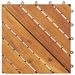 Tuiles de terrasse 30 pcs Marron 30x30 cm Bois massif d'acacia - Photo n°3