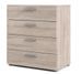 TYHJA Commode 4 tiroirs - Chene Truffe - L 70 x P 40 x H 75 cm - Photo n°1