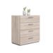 TYHJA Commode 4 tiroirs - Chene Truffe - L 70 x P 40 x H 75 cm - Photo n°5