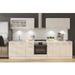ULTRA Cuisine complete avec meuble four et plan de travail inclus L 300 cm - Blanc brillant - Photo n°2