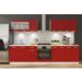 ULTRA Cuisine complete avec meuble four et plan de travail inclus L 300 cm - Rouge mat - Photo n°2