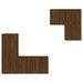 Unités murales TV 4 pcs chêne marron bois d'ingénierie - Photo n°5