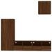 Unités murales TV 4 pcs chêne marron bois d'ingénierie - Photo n°5