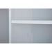 Vaisselier 4 portes 2 tiroirs pin massif clair et blanc Caly - Photo n°11