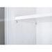 Vaisselier 4 portes 2 tiroirs pin massif vernis blanc Campanou 90 cm - Photo n°4