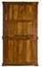 Vaisselier 5 tiroirs 2 portes en bois d'acacia massif finition rustique marron Kastela 107 cm - Photo n°4