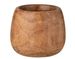 Vase bois massif marron Paulie D 27 cm - Photo n°1