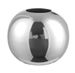 Vase boule métal argenté brillant Licia 20 cm - Photo n°1