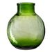 Vase boule verre transparent et vert Veeda - Photo n°1