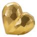 Vase cœur doré cm 19x9x18 - Photo n°1