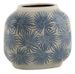 Vase céramique blanc et bleu Neela H 22 cm - Photo n°1